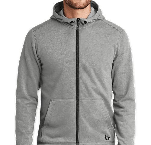 Custom New Era Tri Blend Zip Hoodie Design Full Zip Sweatshirts