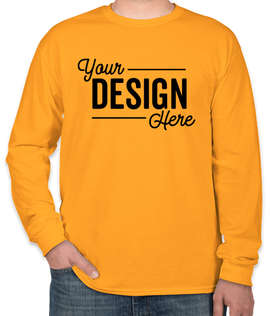 Canada - Gildan 100% Cotton Long Sleeve T-shirt - Color: Gold