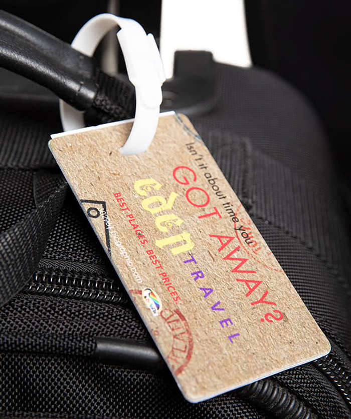 Full Color Plastic Luggage Tag
