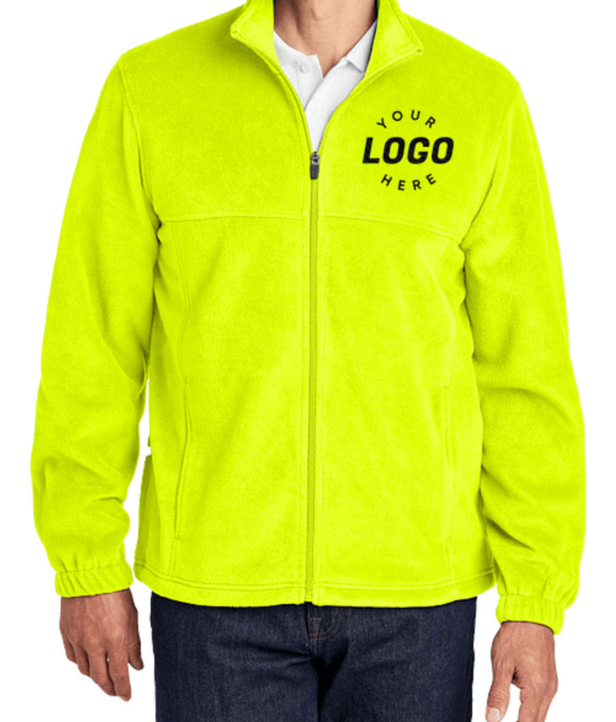 Port Authority Plush Fleece Full Zip Jacket in Safety Yellow