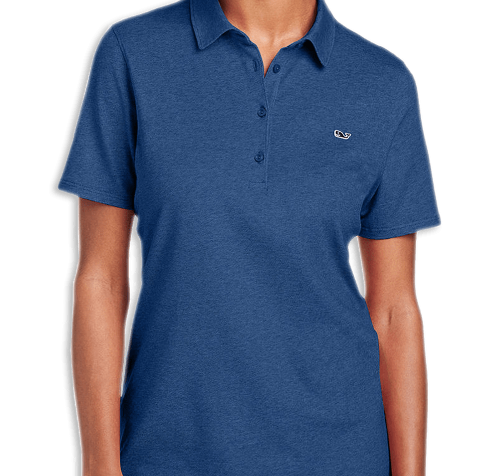 Vineyard Vines Women's Edgartown Logo Pique Polo - Embroidered-default