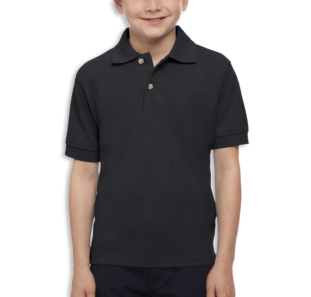 Blue Generation Youth Superblend Easy-Care Pique Polo - Printed-default