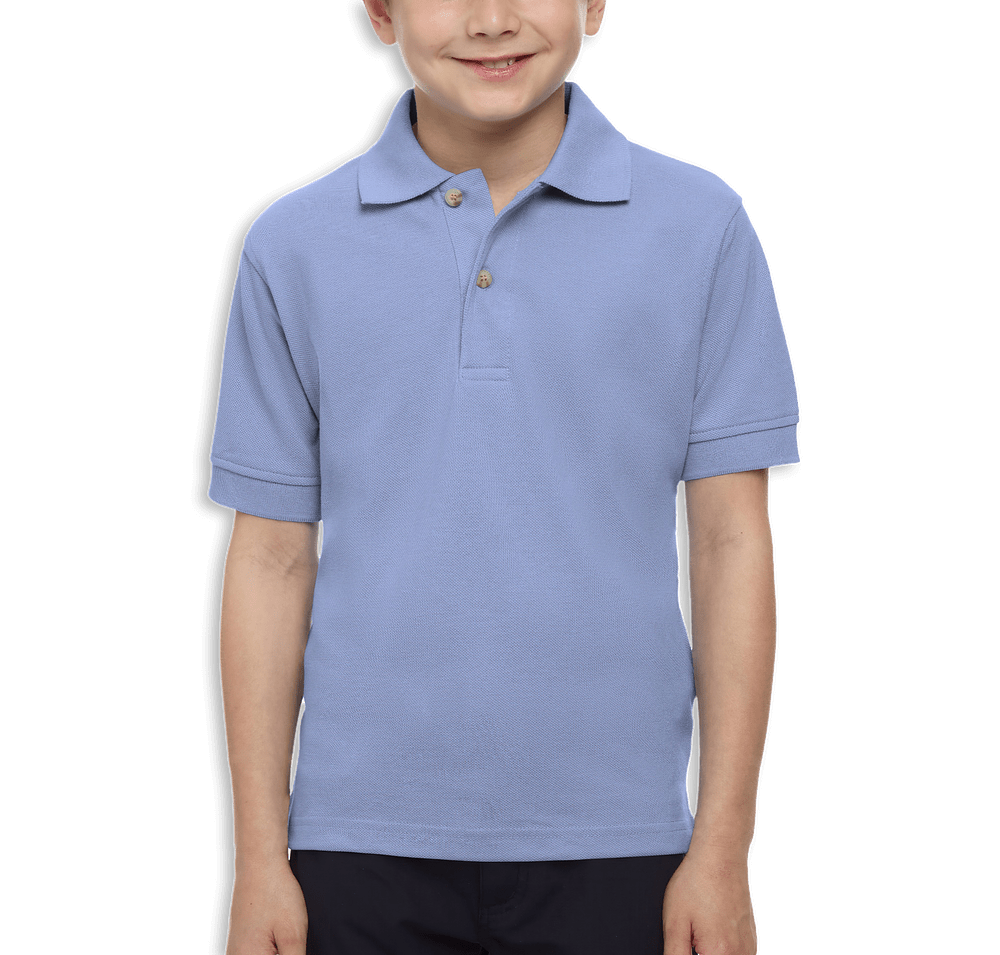 Blue Generation Youth Superblend Easy-Care Pique Polo - Printed-default