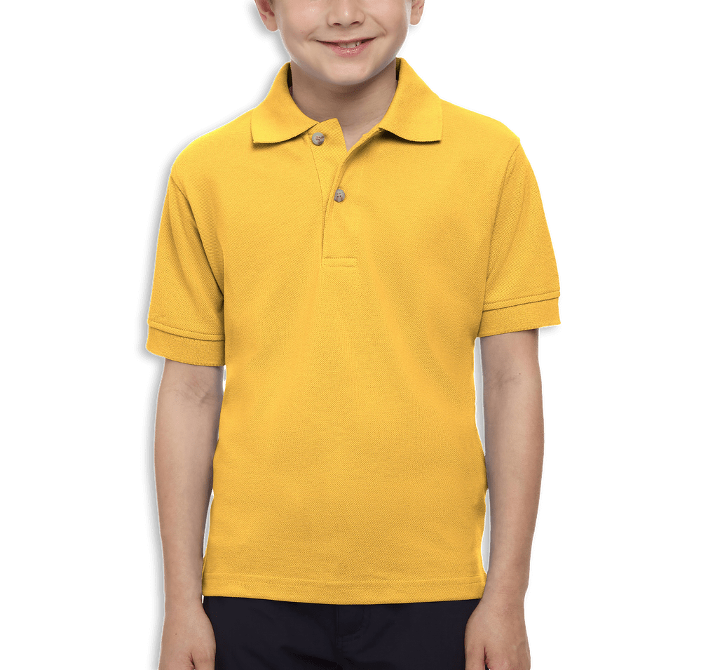 Blue Generation Youth Superblend Easy-Care Pique Polo - Printed-default