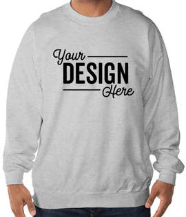 Hanes Ultimate Heavyweight Crewneck Sweatshirt - Color: Ash