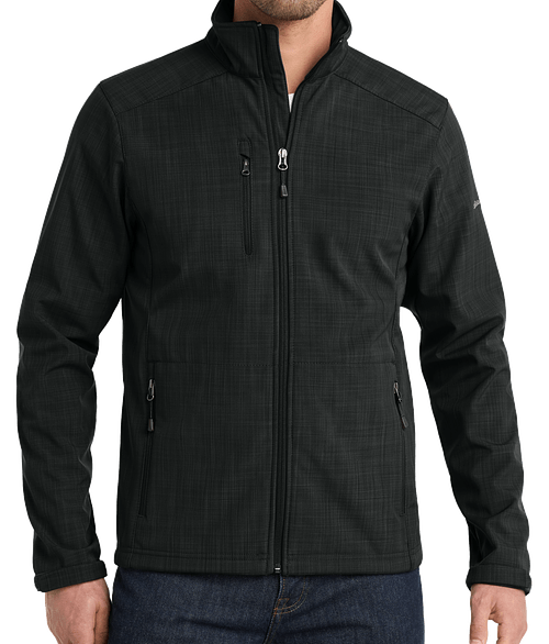 Eddie Bauer Shaded Crosshatch Soft Shell Jacket in Black