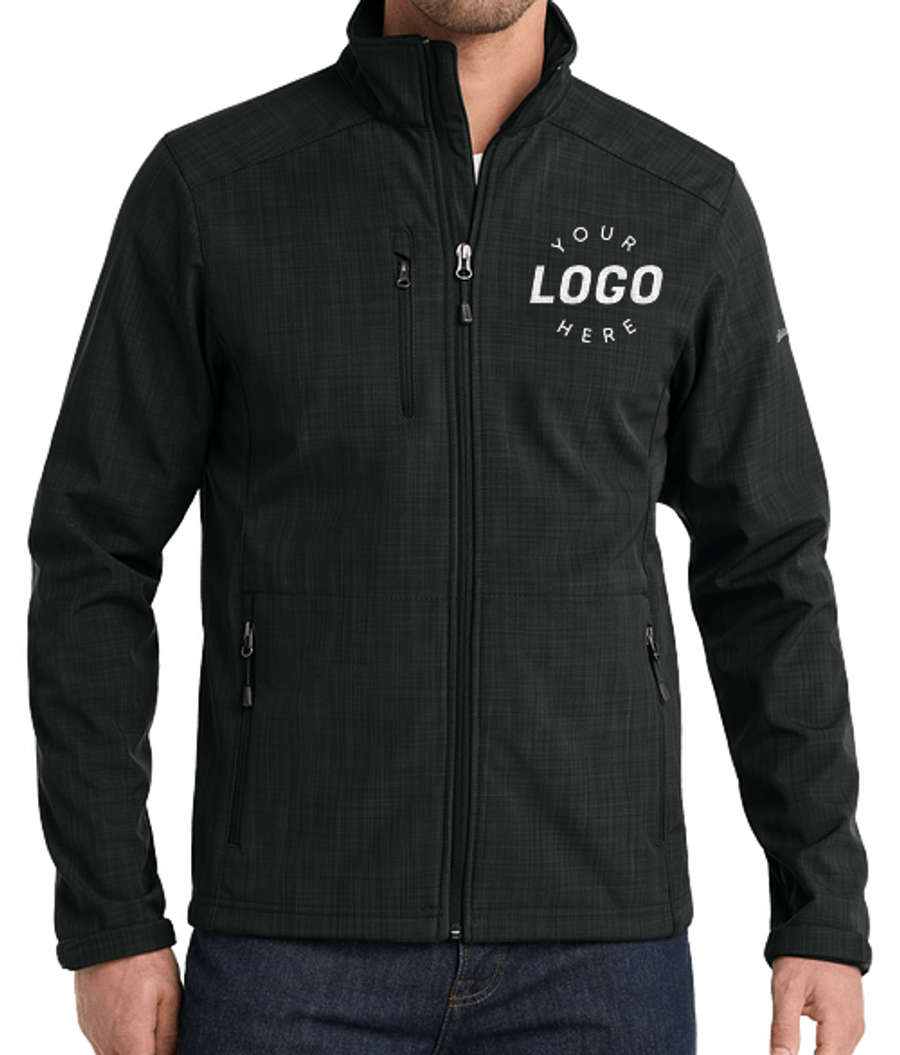 Eddie Bauer Shaded Crosshatch Soft Shell Jacket in Black