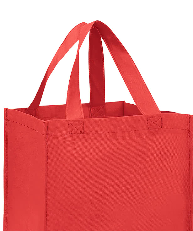 Medium Gusseted Non-Woven Grocery Tote Bag