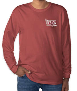 Comfort Colors 100% Cotton Long Sleeve T-Shirt - Embroidered