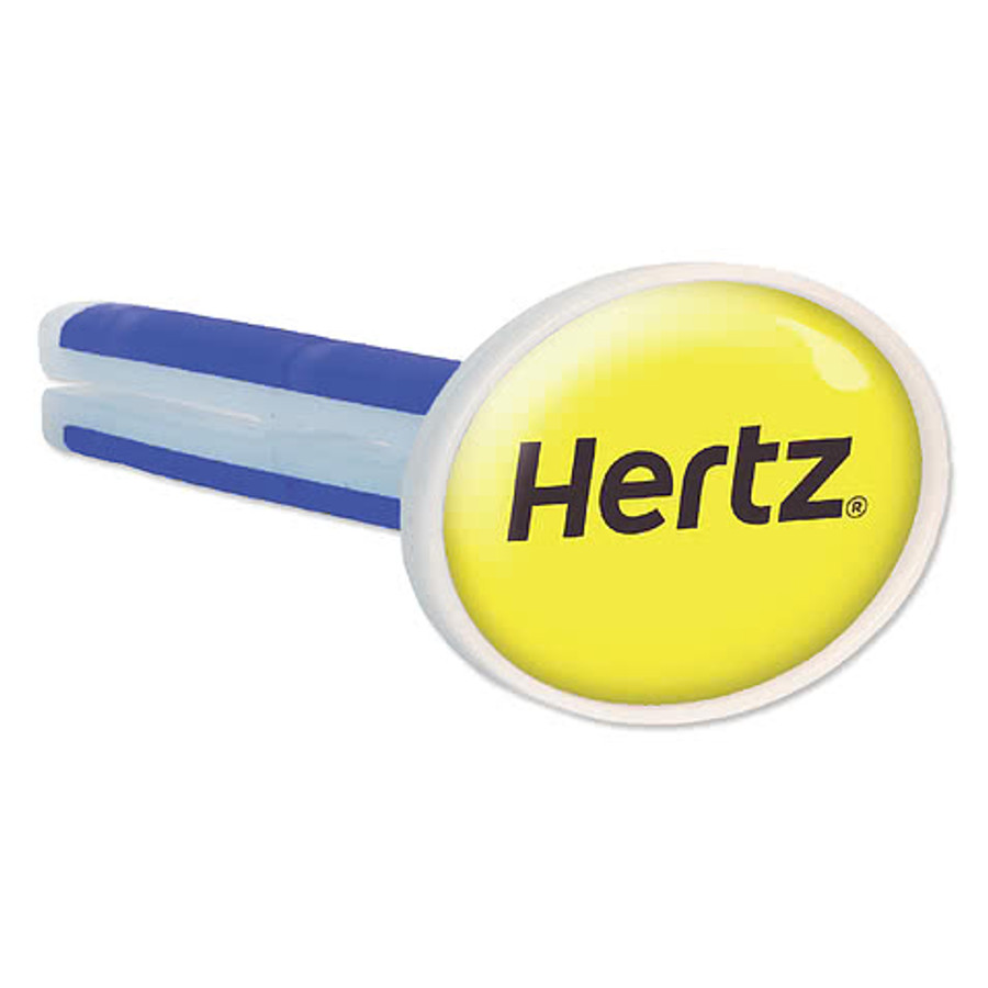 Full Color Vivid Vent Stick Oval Air Freshener in New Car Dark Blue