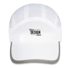 Big Accessories Mesh Performance Running Hat - Color: White