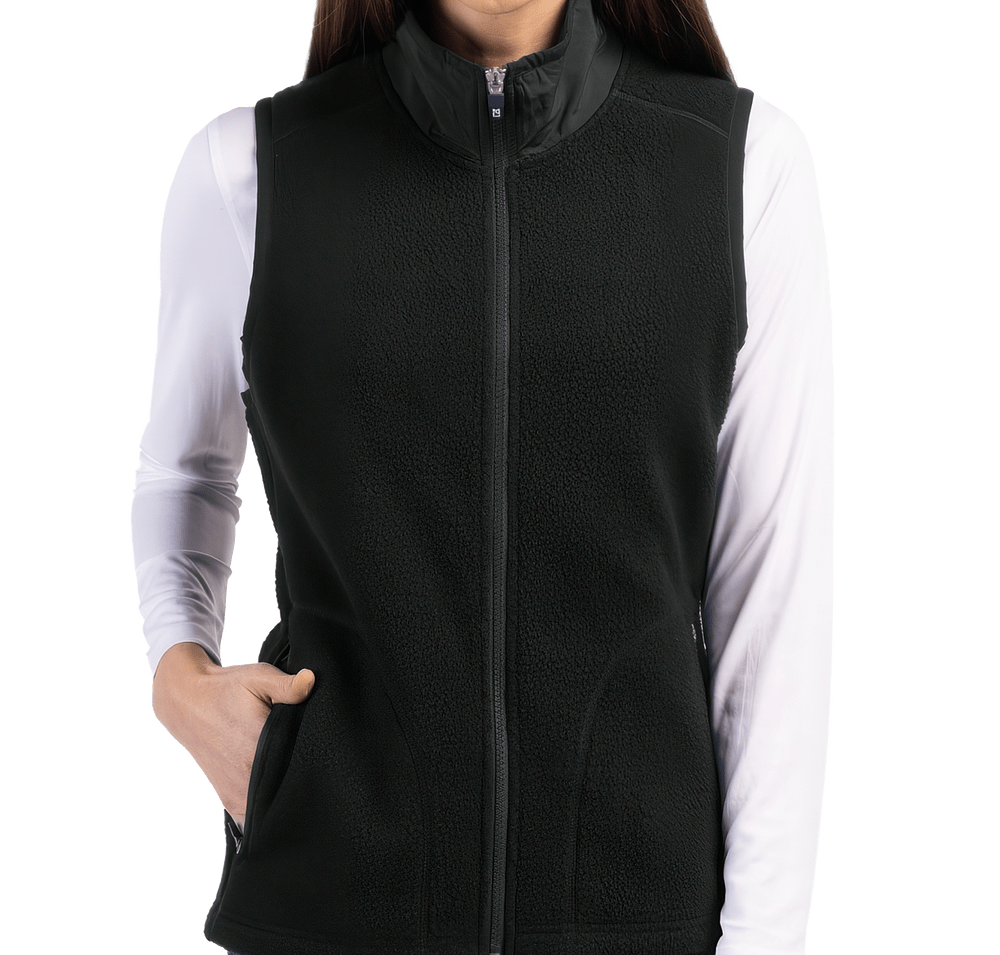 Cutter & Buck Women’s Cascade Recycled Sherpa Fleece Vest-default