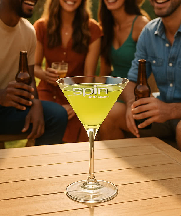 Laser Engraved 10.25 oz. Martini Glass