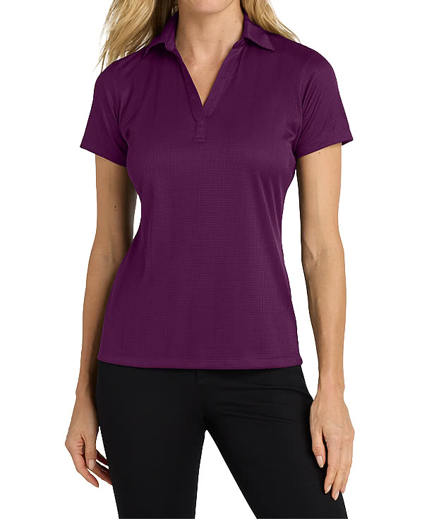 Port Authority Women's Fine Jacquard Performance Polo