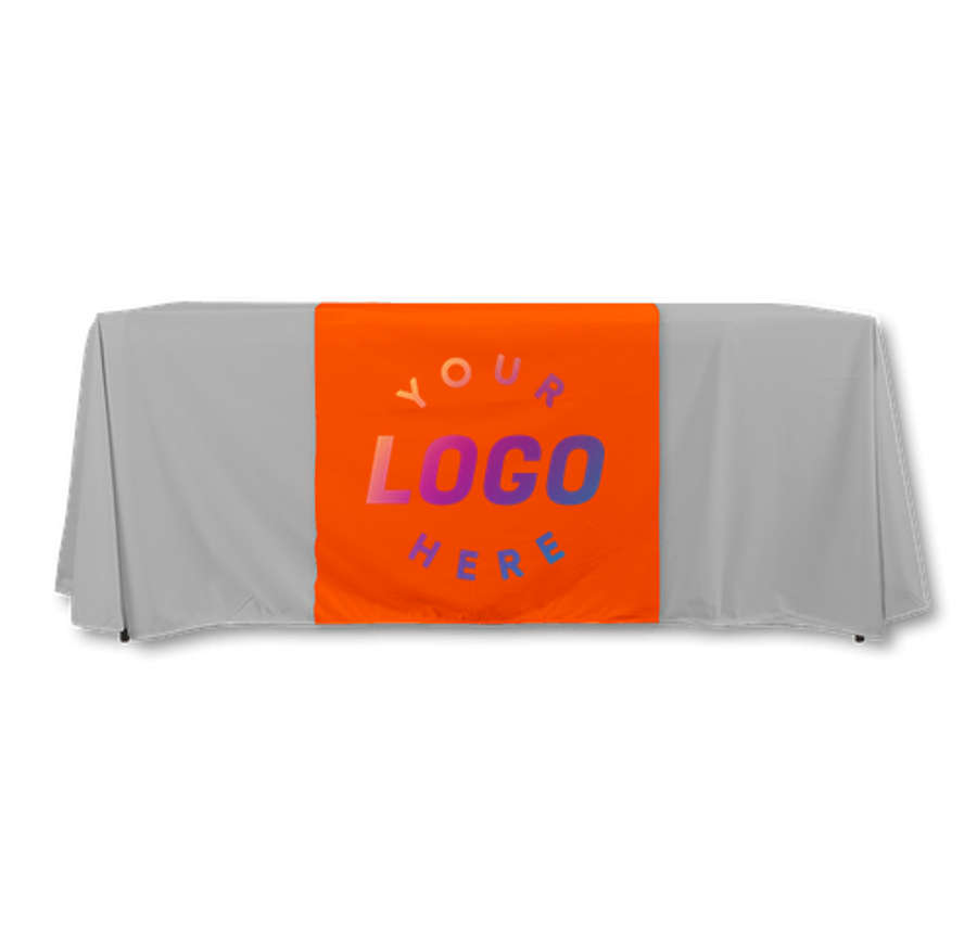 Full Color 30" Table Runner in Orange