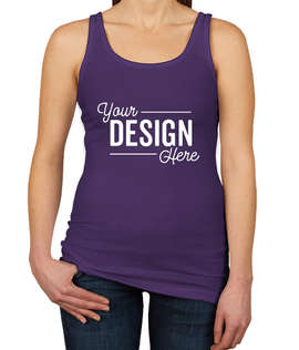 Next Level Women's Slim Fit Jersey Tank - Color: Purple Rush