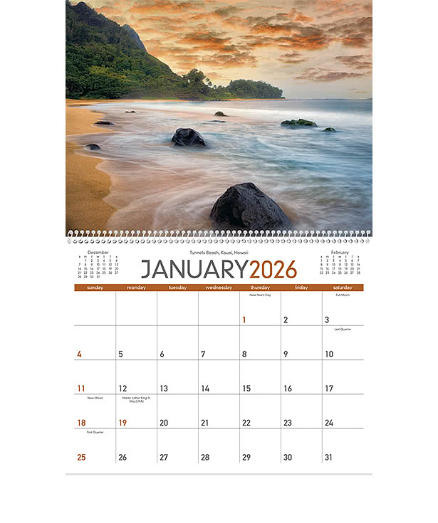 Beautiful America Calendar