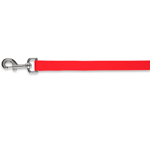Full Color 5 ft. Premium Pet Leash, 1" Wide in Red