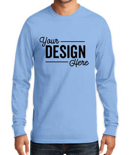 Port & Company Tall Essential Long Sleeve T-shirt - Color: Light Blue