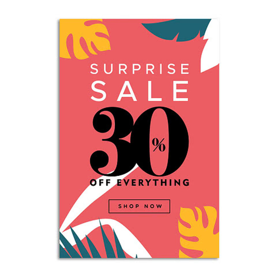 Full Color 12" x 18" Matte Poster in White