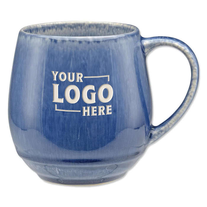 Laser Engraved 18 oz. Fresco Ceramic Reactive Glaze Mug