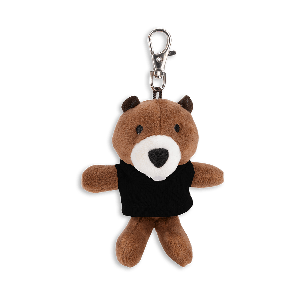 Full Color Wild Bunch 4" Beaver Plush Animal Keychain-default