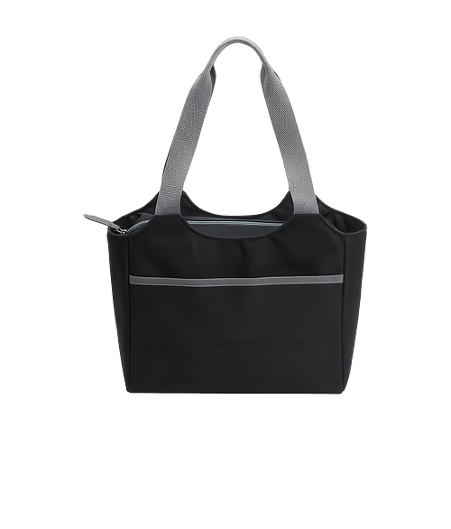 Full Color Aurora Insulated Cooler Tote Bag in Black