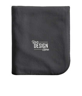 Alpine Fleece Throw Blanket - Color: Charcoal