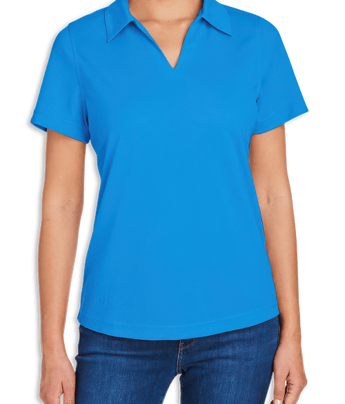 Core 365 Women's Market Snag Protect Mesh Performance Polo in Electric Blue