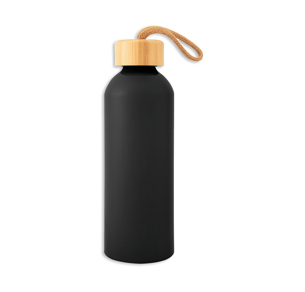 Full Color 25 oz. Blaire Recycled Aluminum Water Bottle with Bamboo Lid-default