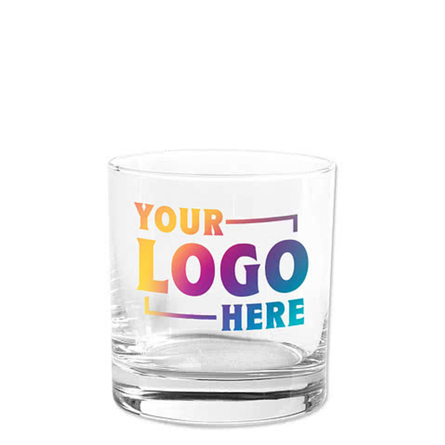 Full Color 11 oz. Double Old Fashioned Glass in Clear