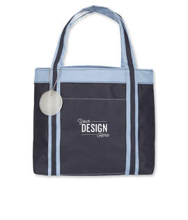Piccolo Mini Tote - Color: Navy / Sky Blue