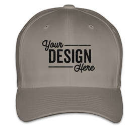 Yupoong Twill Flexfit Hat - Color: Grey