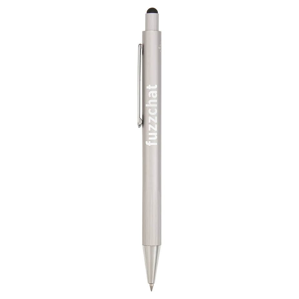 Laser Engraved Aria Recycled Gel Stylus Pen (black ink)