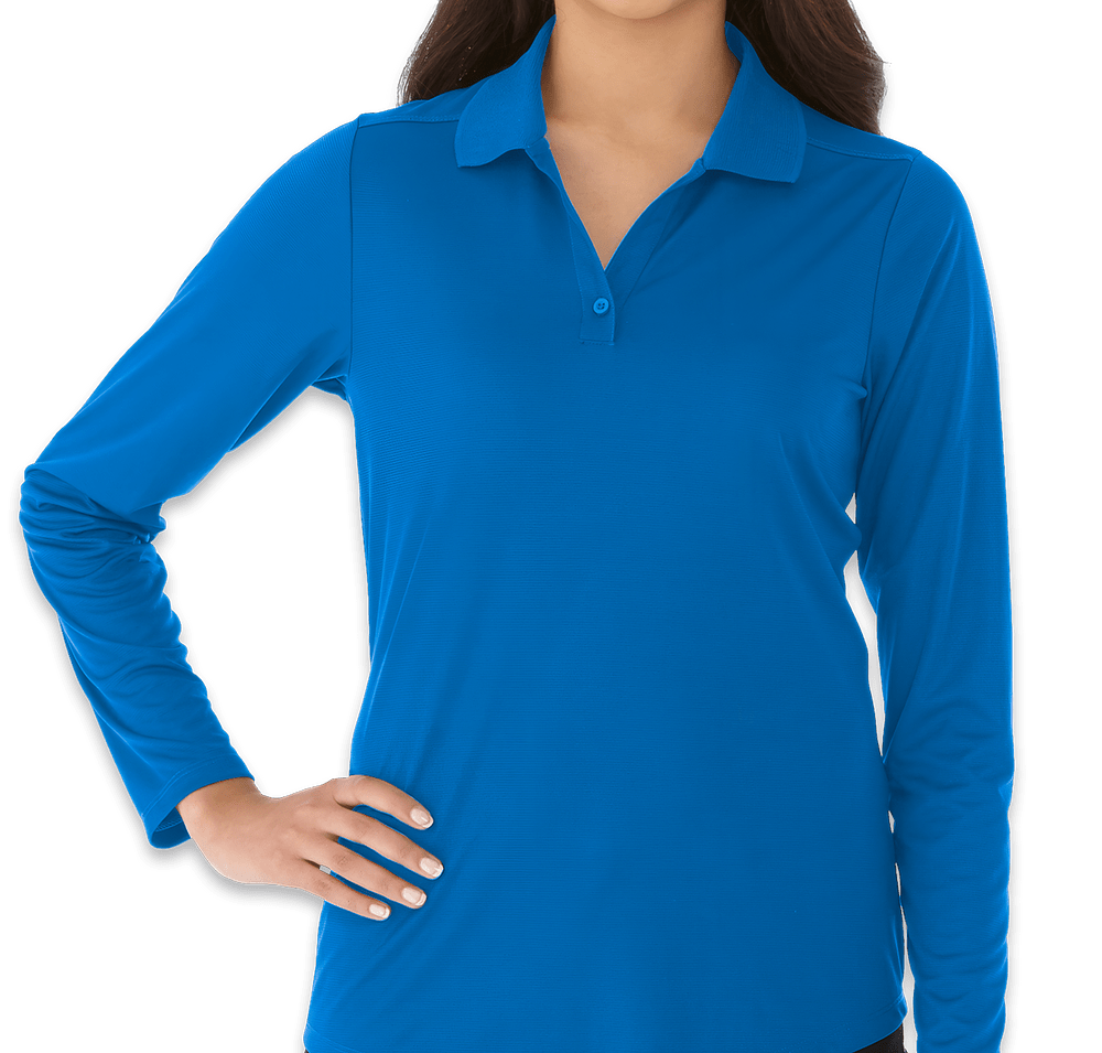 Elevate Women's Mori Snag Resistant Long Sleeve Performance Polo-default