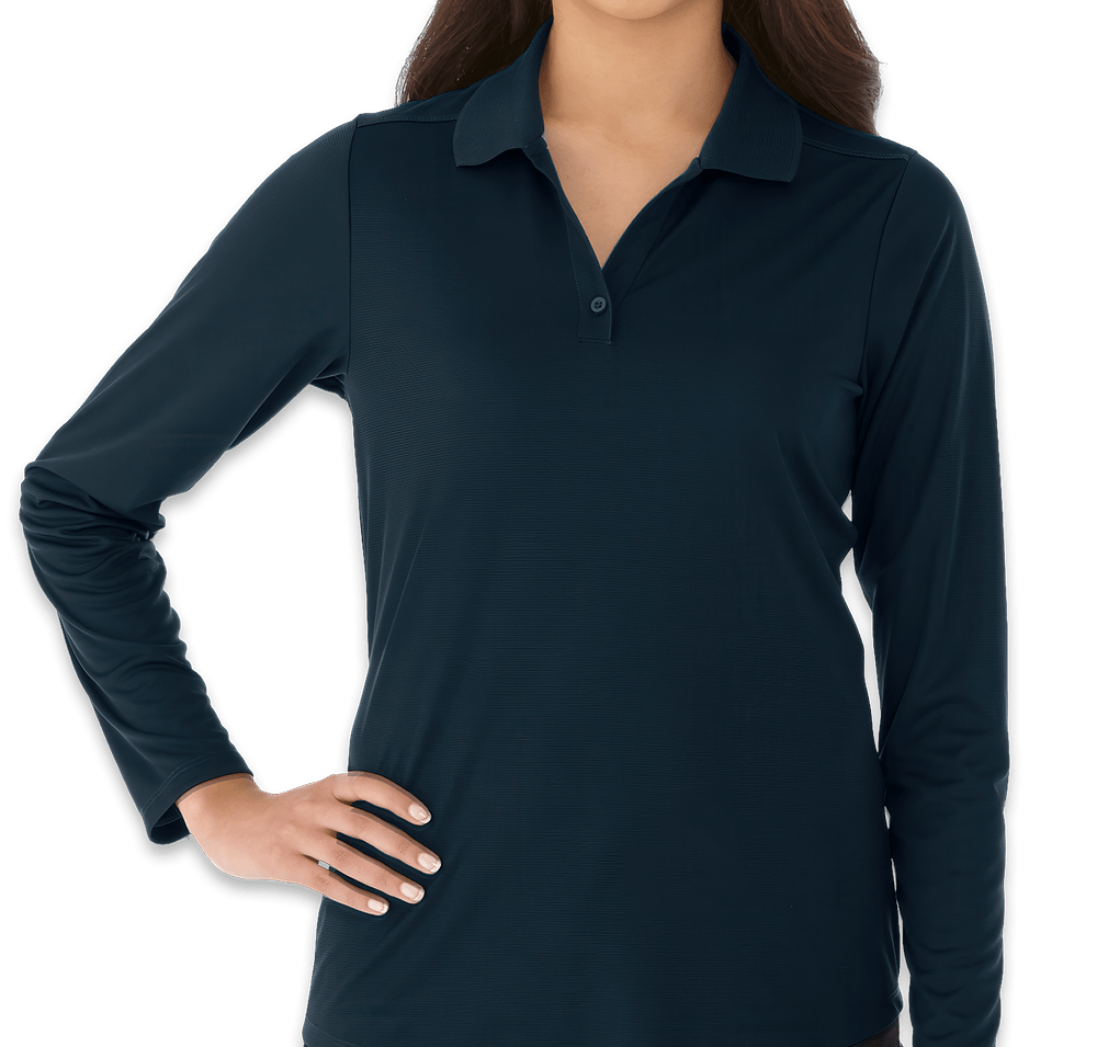 Elevate Women's Mori Snag Resistant Long Sleeve Performance Polo-default