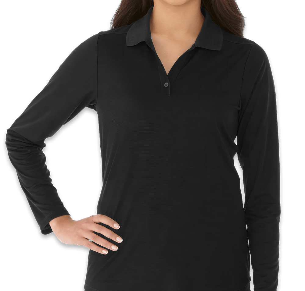 Elevate Women's Mori Snag Resistant Long Sleeve Performance Polo-default