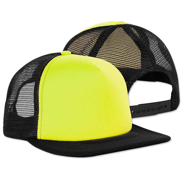 Custom District Neon Snapback Online Trucker at Hats - Trucker Hat Design