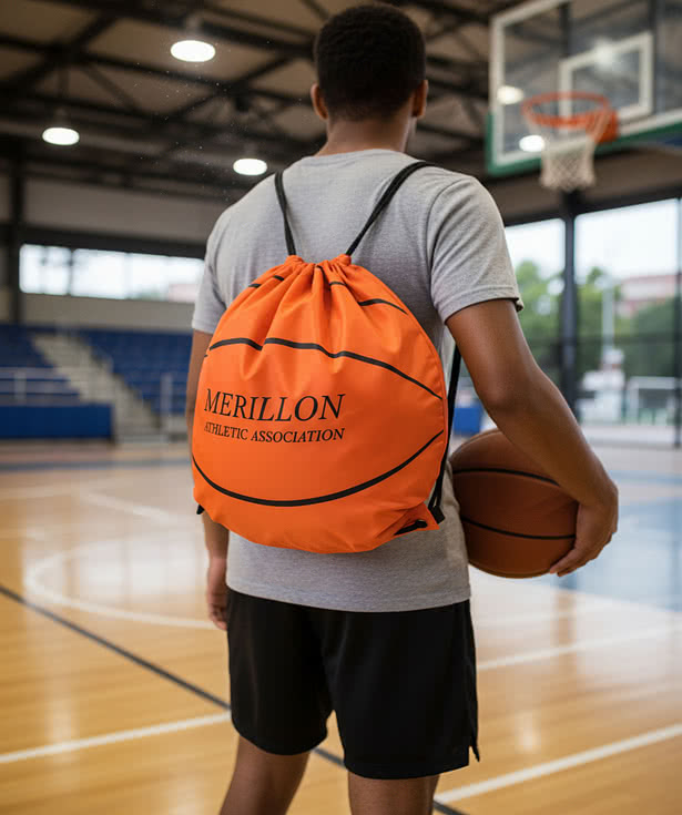 Basketball Drawstring Bag