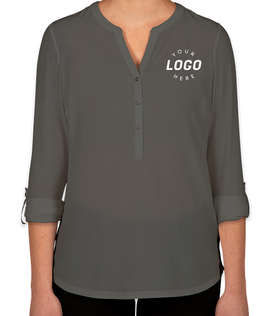 Port Authority Women's Henley Tunic Blouse