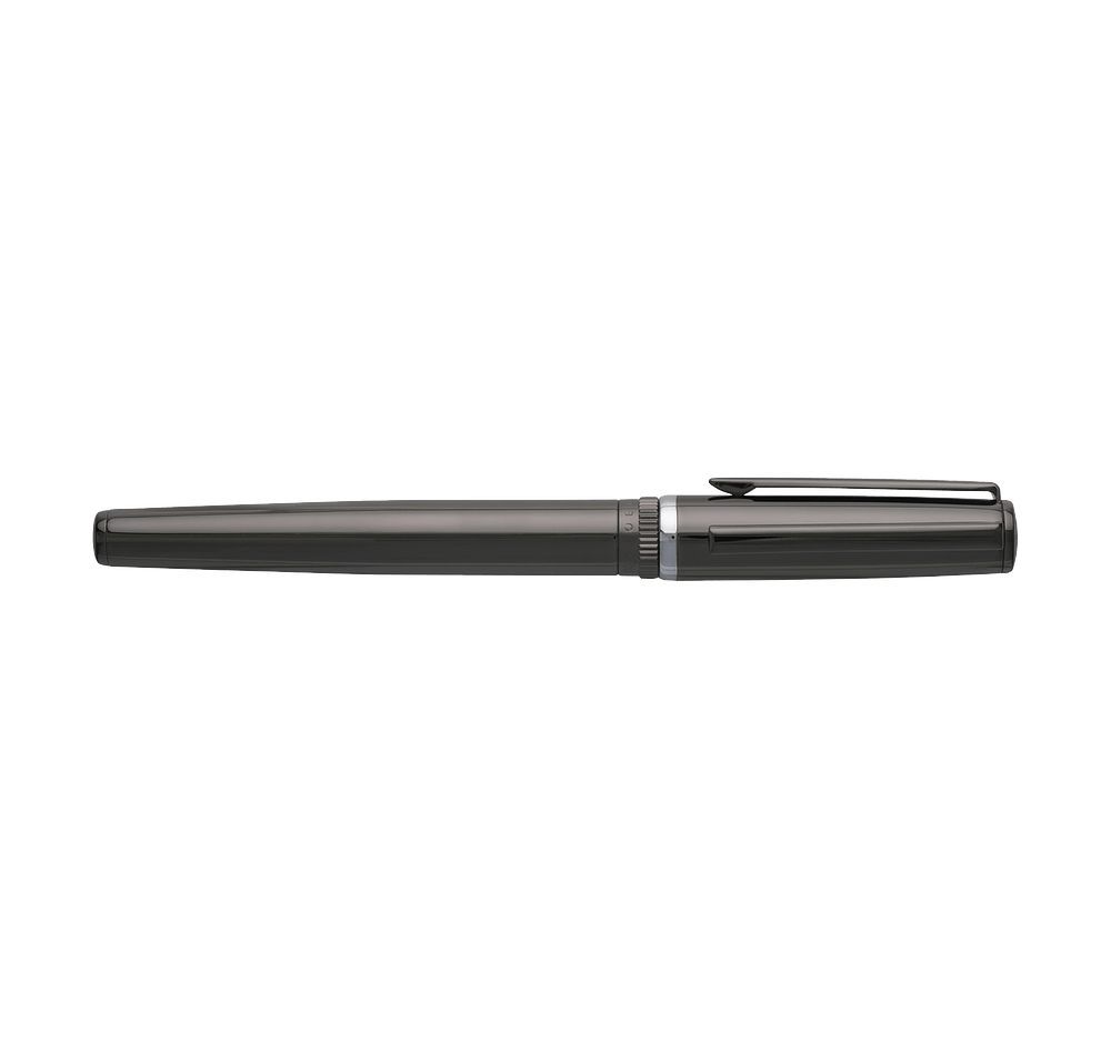 Hugo Boss Laser Engraved Gear Rollerball Pen (black ink)-default