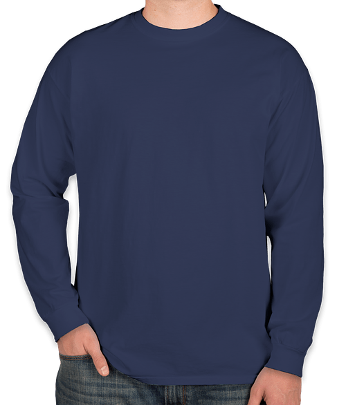 Comfort Colors 100% Cotton Long Sleeve Shirt - True Navy