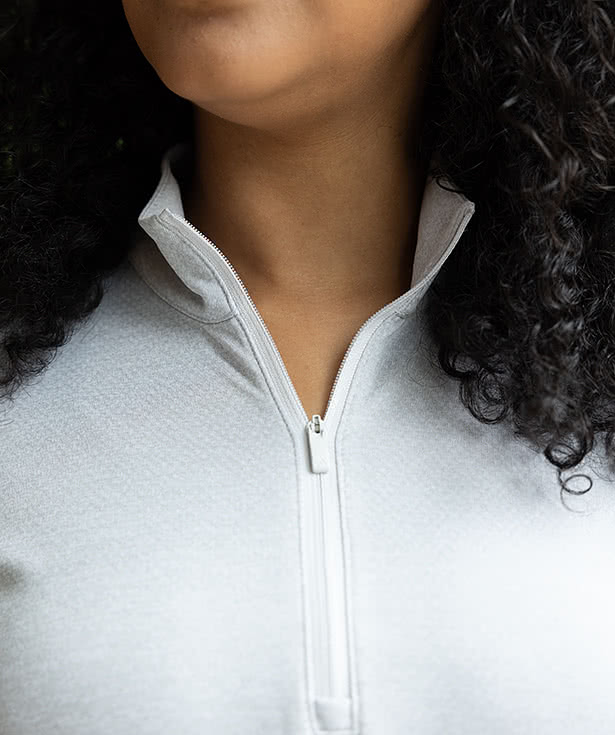 Adidas Women's Space Dyed Recycled Quarter Zip Shirt
