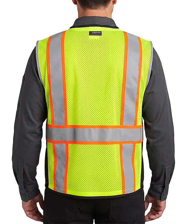 Kishigo Premium Black Series® Heavy-Duty Safety Vest