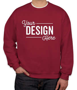 Canada - Gildan Midweight 50/50 Crewneck Sweatshirt - Color: Cardinal Red