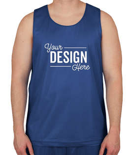Sport-Tek Mesh Reversible Tank - Color: True Royal / White