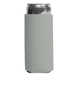 Foldable Slim Can Cooler - Color: Grey