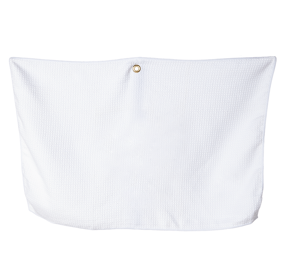 Grommeted Waffle Microfiber Golf Towel-default