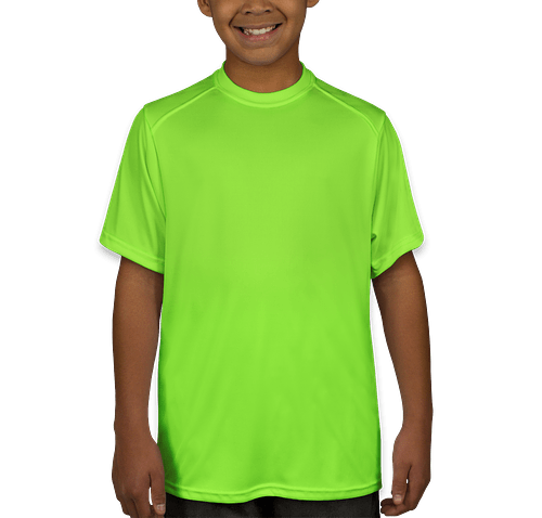 Badger Youth B-Dry Performance Shirt in Lime