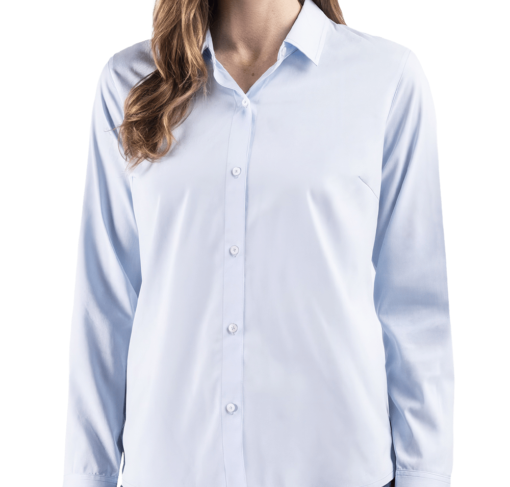 Cutter & Buck Women's Skyline Recycled End-on-End Dress Shirt-default